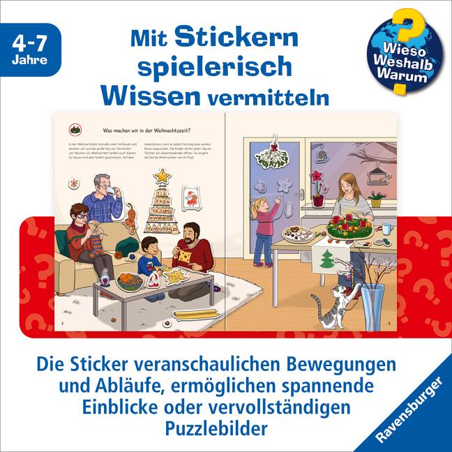 Productafbeelding Ravensburger Waarom? Waarom? Waarom? Stickerboek: Kerstmis