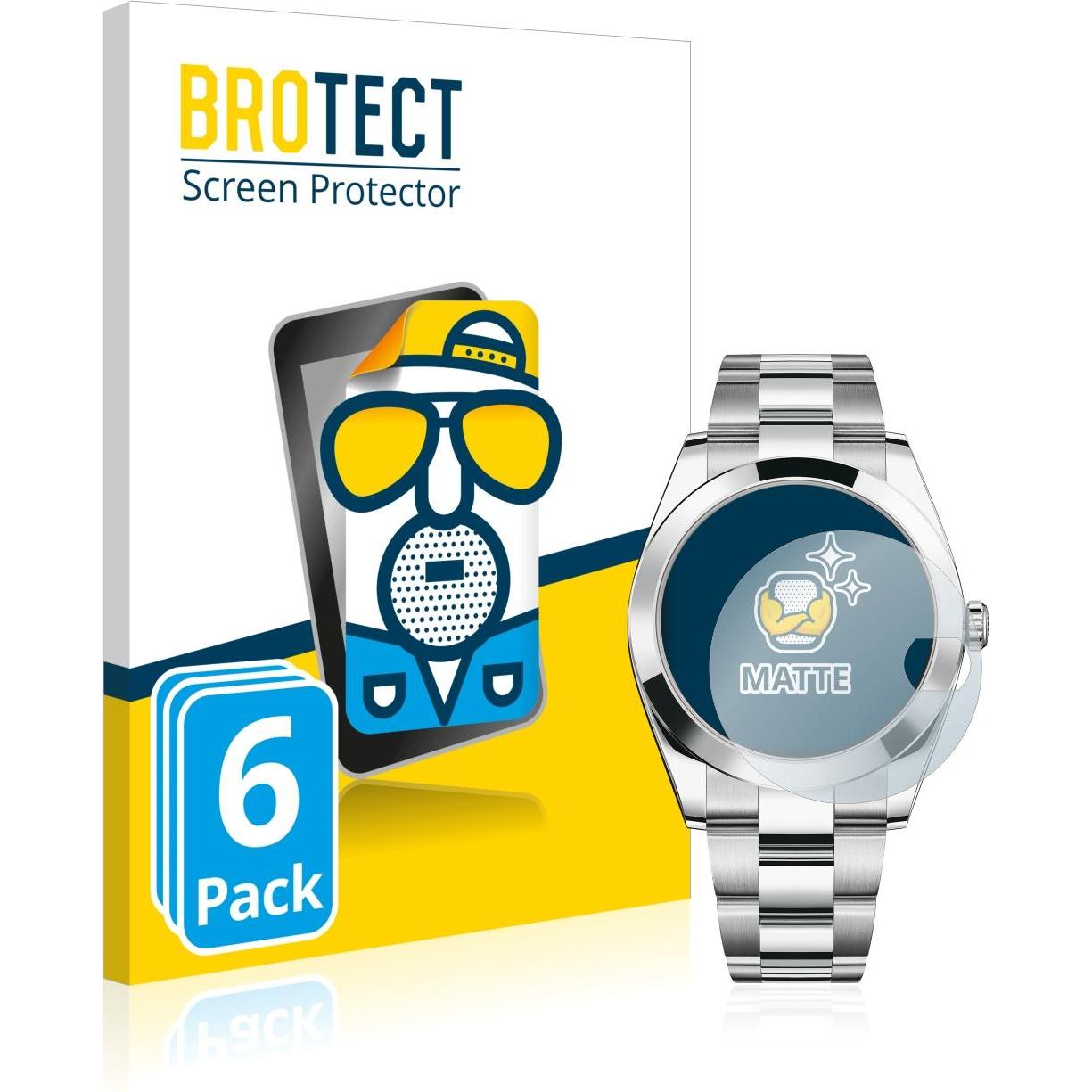 Thumbnail - BROTECT Entspiegelungs-Schutzfolie Displayschutz Matt, Smartwatch Schutzfolie, Grau