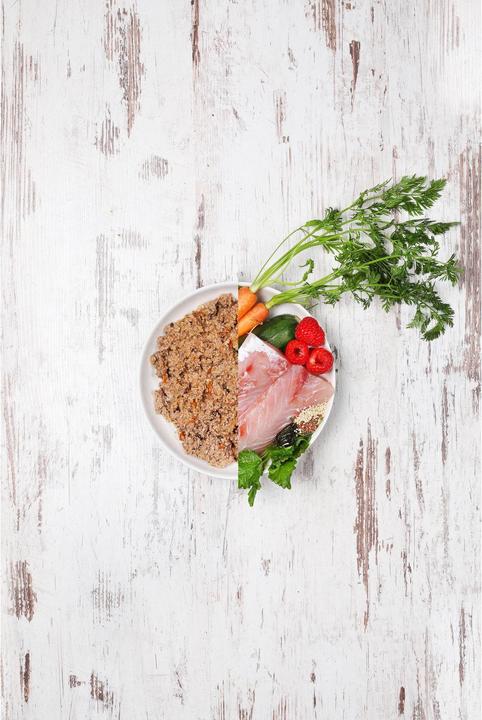 Actual product image Dog's love Adult Fish, Amaranth, Carrot & Dandelion (Adult, 6 pcs., 400 g)