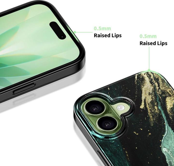 Actual product image Tech-Protect Lamano Magsafe Iphone 17 Aura-Grün (Apple iPhone 17)