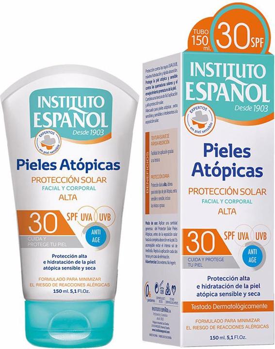 Instituto Español PIEL ATÓPICA protección solar facial y corporal SPF30 150 ml (Suntan cream, SPF 30, 150 ml)