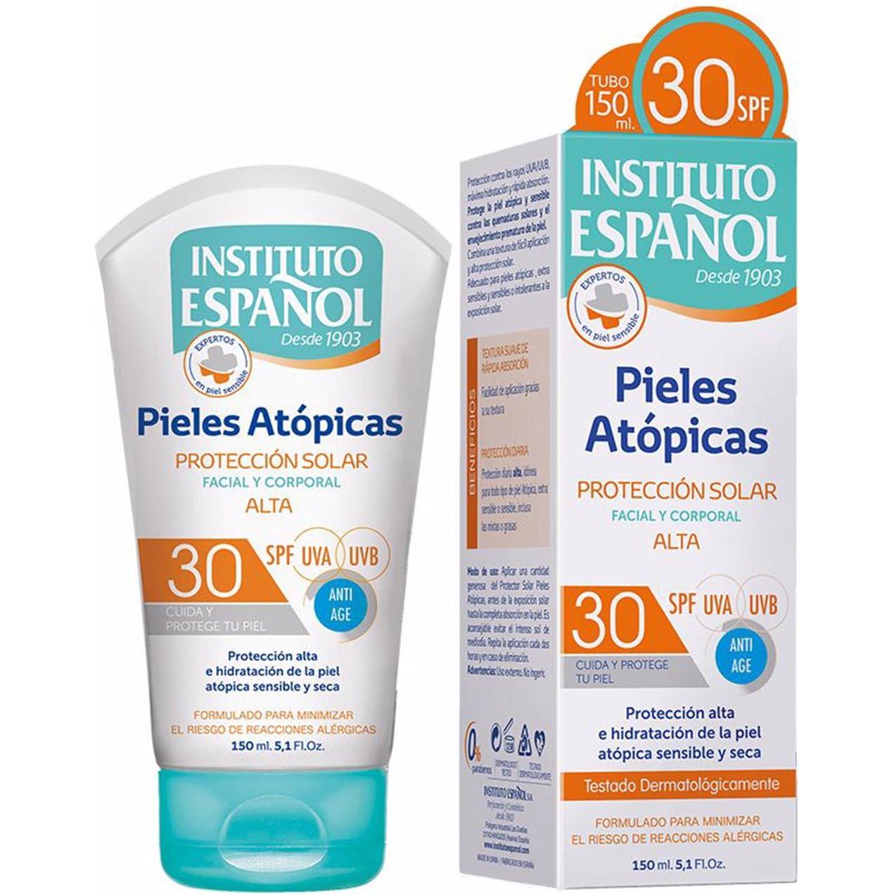Instituto Español, Sonnencreme, PIEL ATÓPICA protección solar facial y corporal SPF30 150 ml (Sonnencreme Gesicht, SPF 3...