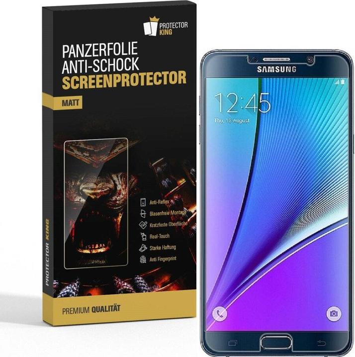 Produktbild Protectorking 3x Panzerfolie Anti-Shock matt entspiegelt (3 Stück, Samsung Galaxy Note 5)