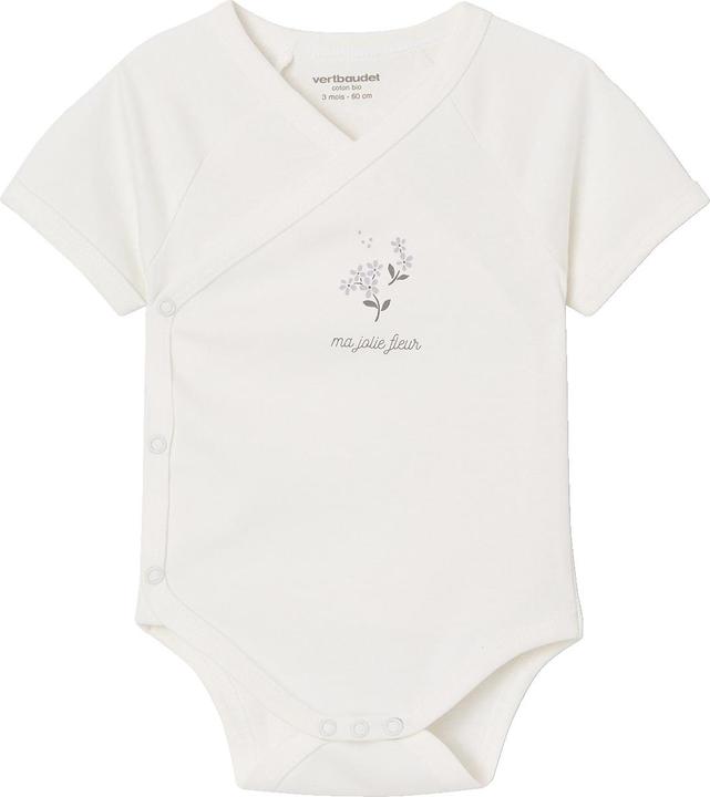 Produktbild Vertbaudet Bio-Kollektion: 5er-Pack Baby Wickelbodys mit kurzen Ärmeln (56)