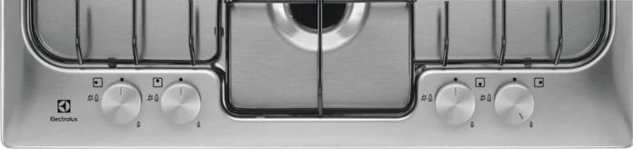 Produktbild Electrolux RGG 6242 LOX Kochfeld Schwarz, Edelstahl Einbau-Gasherd(e) 4 Kochstellen