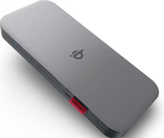 Productafbeelding Lenovo GO Wireless Power Bank 10000 mAh, Thunder Black, 258 g, 15 W (10000 mAh, 30 W, 38.50 Wh)