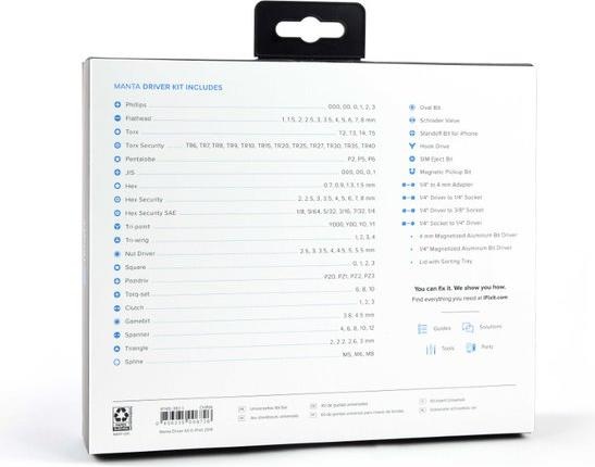 Produktbild iFixit Manta Precision Bit Set (PH00, PH2, PH1, PH0000, PH0, PH3)