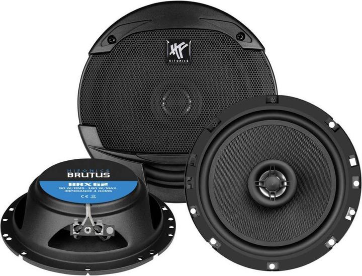 Image du produit Hifonics Brutus BRX62 16.5 cm 2 voies, système coaxisin PLAT (180 W)