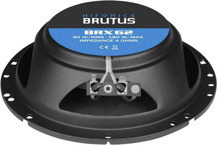Image du produit Hifonics Brutus BRX62 16.5 cm 2 voies, système coaxisin PLAT (180 W)