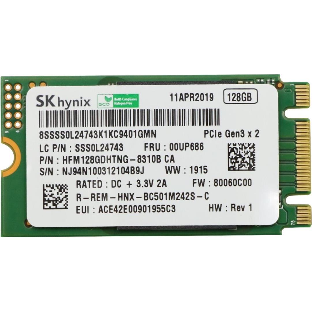 Thumbnail - Lenovo SSD 128GB M.2 PCIe NVMe (128 GB, M.2 2242), SSD
