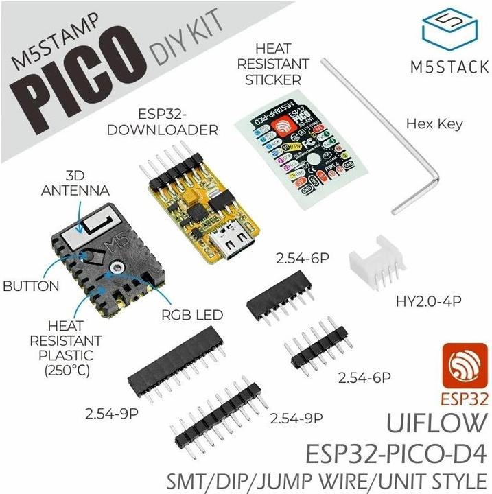 Actual product image M5Stack Developer board M5Stamp Pico DIY Kit
