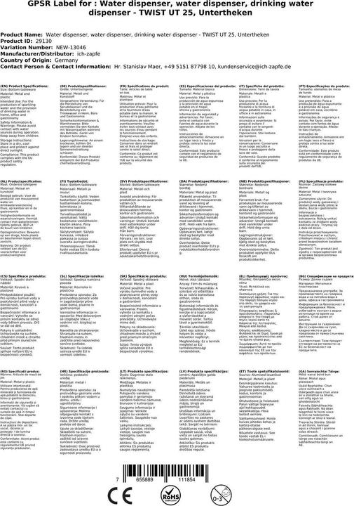 Image du produit Ich-zapfe Twist Ut 25 Untertheken