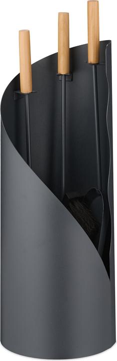 Relaxdays 4-tlg. Kaminbesteck-Set (57 x 20 cm)