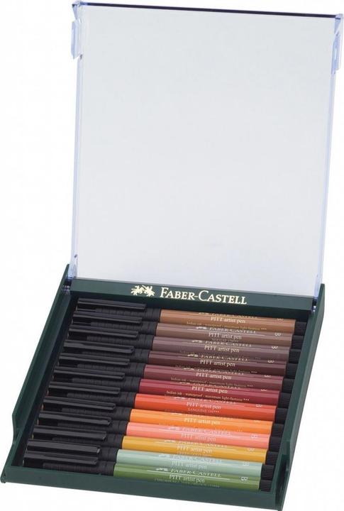 Image du produit Faber-Castell Pitt Artist Pen (Multicolore, 12 x)