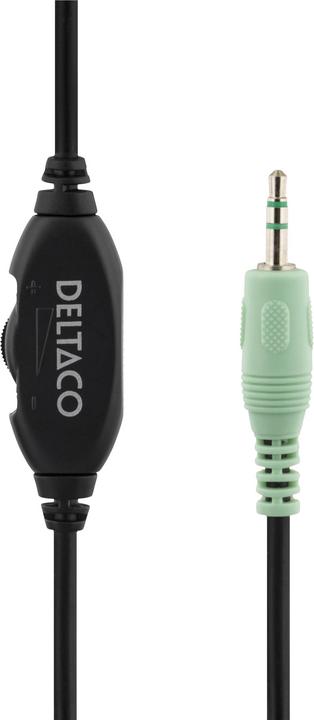 Image du produit Deltaco Casque/écouteur HL-8 Wired Head-band Music Black (Filaire)