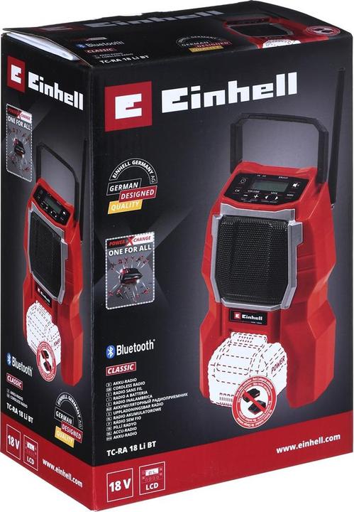 Actual product image Einhell Battery radio TC-RA 18 Li BT (AM, FM, Bluetooth)