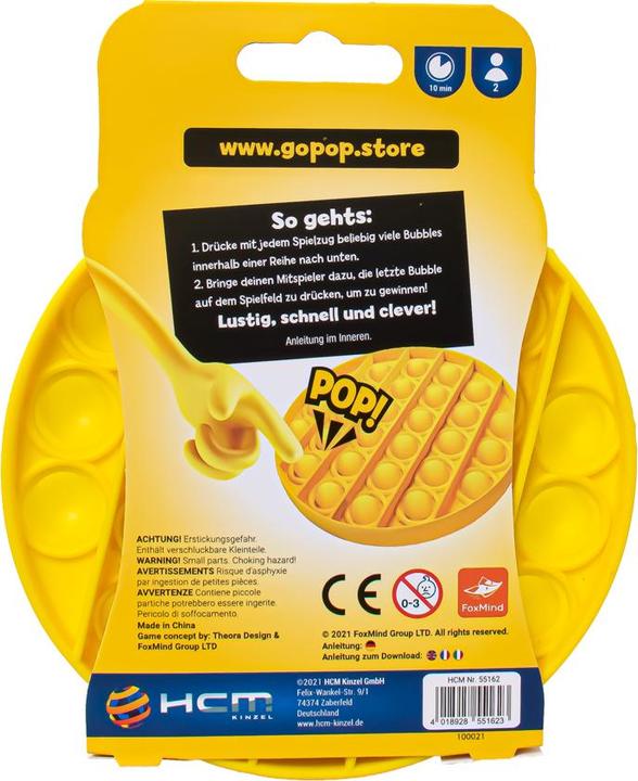 Actual product image HCM Kinzel Pop it (German, French, Italian, English)