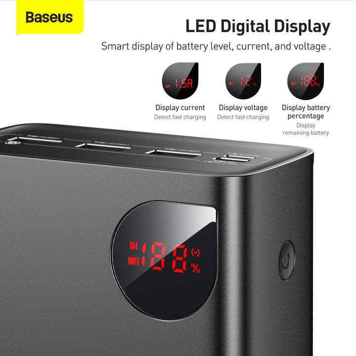 Actual product image Baseus Adaman Digital Display (40000 mAh, 22.50 W, 148 Wh)