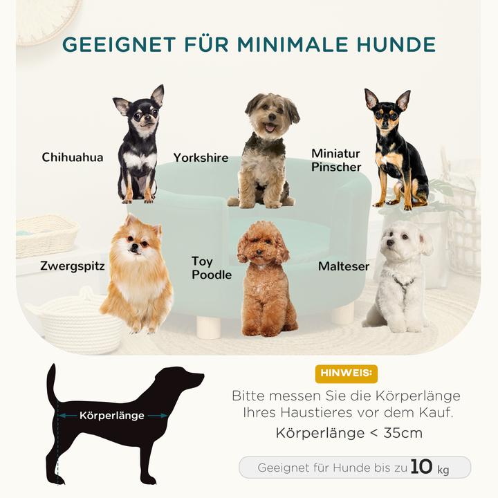 Image du produit PawHut Canapé pour chien recouvert d'un tissu moelleux (Chien)