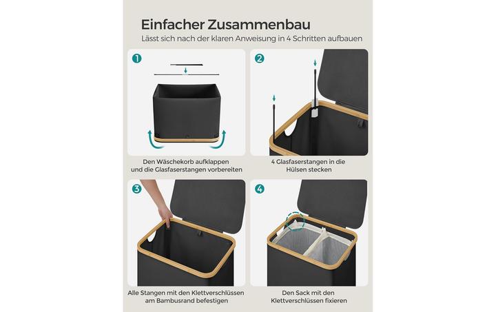 Image du produit Songmics Paniers à linge (65 l)