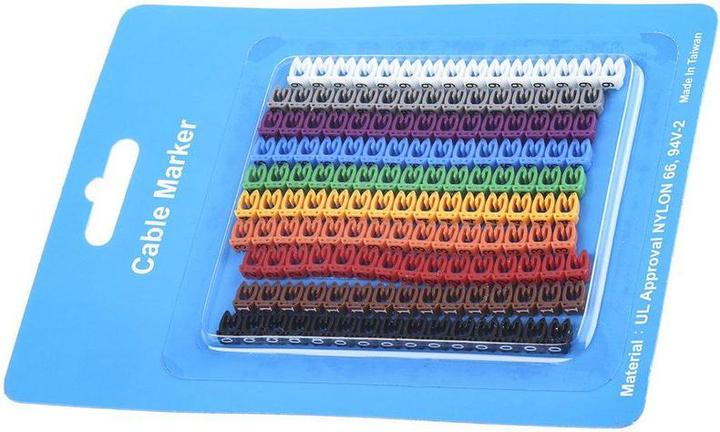 Produktbild RS PRO Clip on Nylon 66 Cable Marker Pk Mixed