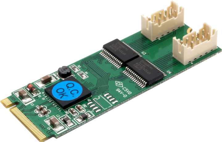Exsys 2S Seriell RS-232 M.2 Karte (Exar Chip-Set)