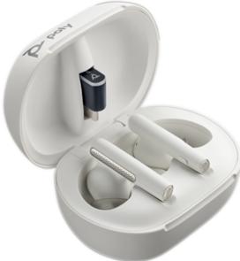 Actual product image Poly Voyager Free 60+ UC M White Sand Earbuds (ANC, 8 h, Wireless)