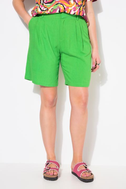 Image du produit Studio Untold Bermuda en lin mélangé, coupe Wide Legs, taille élastique (46)