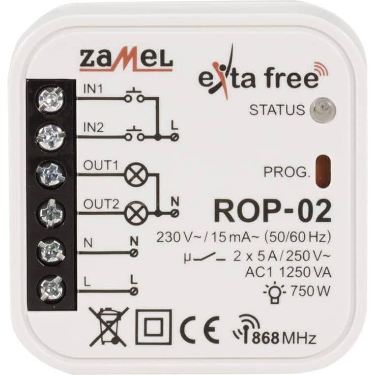 Thumbnail - Zamel, Zubehör Beleuchtung, 2-Kanal Funkempfänger mit 5 Betriebsmodi ROP-02