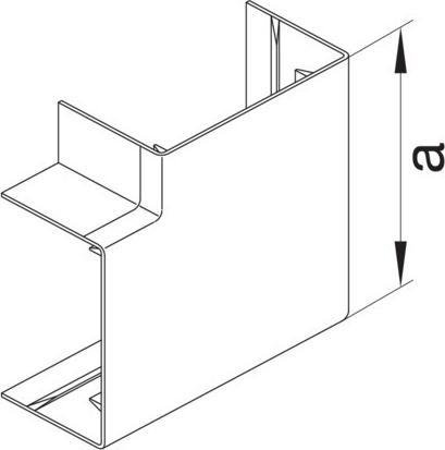 Produktbild Hager Flachwinkel schnittkasch. 40x57mm verkehrsweiss LFF400605 vws