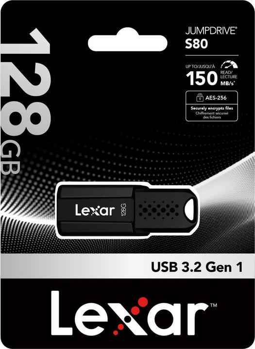 Image du produit Lexar JumpDrive S80 (128 Go, USB-A)