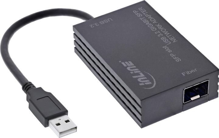 InLine USB-A zu SFP Gigabit Fiber Netzwerkadapter (10/100/1000 Mb/s)