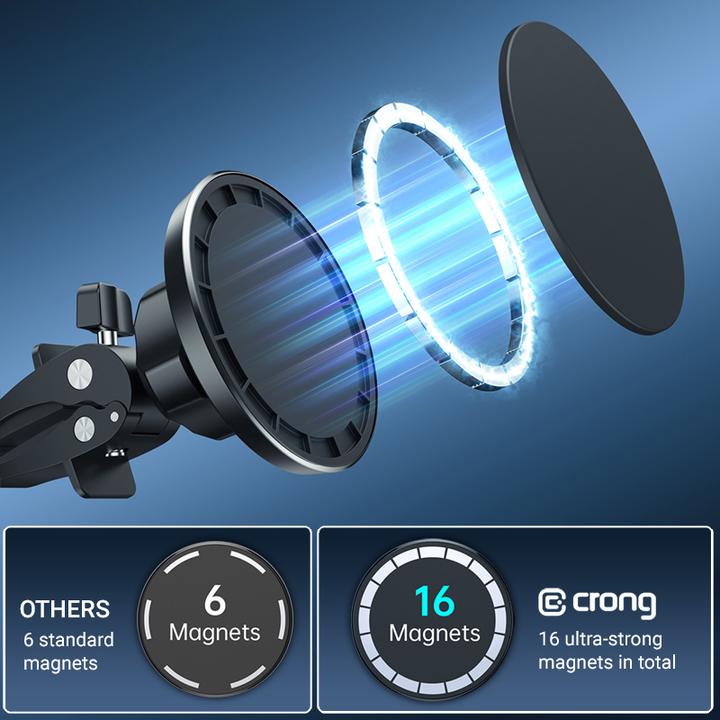 Immagine prodotto Crong Carclip Magnetic - Pinza magnetica per MagSafe (czarny)