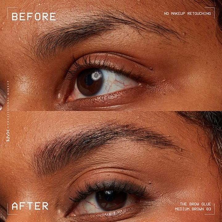 Actual product image NYX Professional Make-Up The Brow Glue Instant Styler (03 Medium Brown)