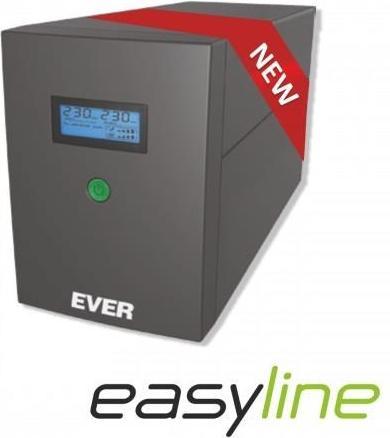 Produktbild Ever EASYLINE 1200 AVR USB - Line-Interaktiv - 1200 VA - 600 W - Sine - 170 V - 280 V (1200 VA, 600 W, Line-Interaktiv USV)