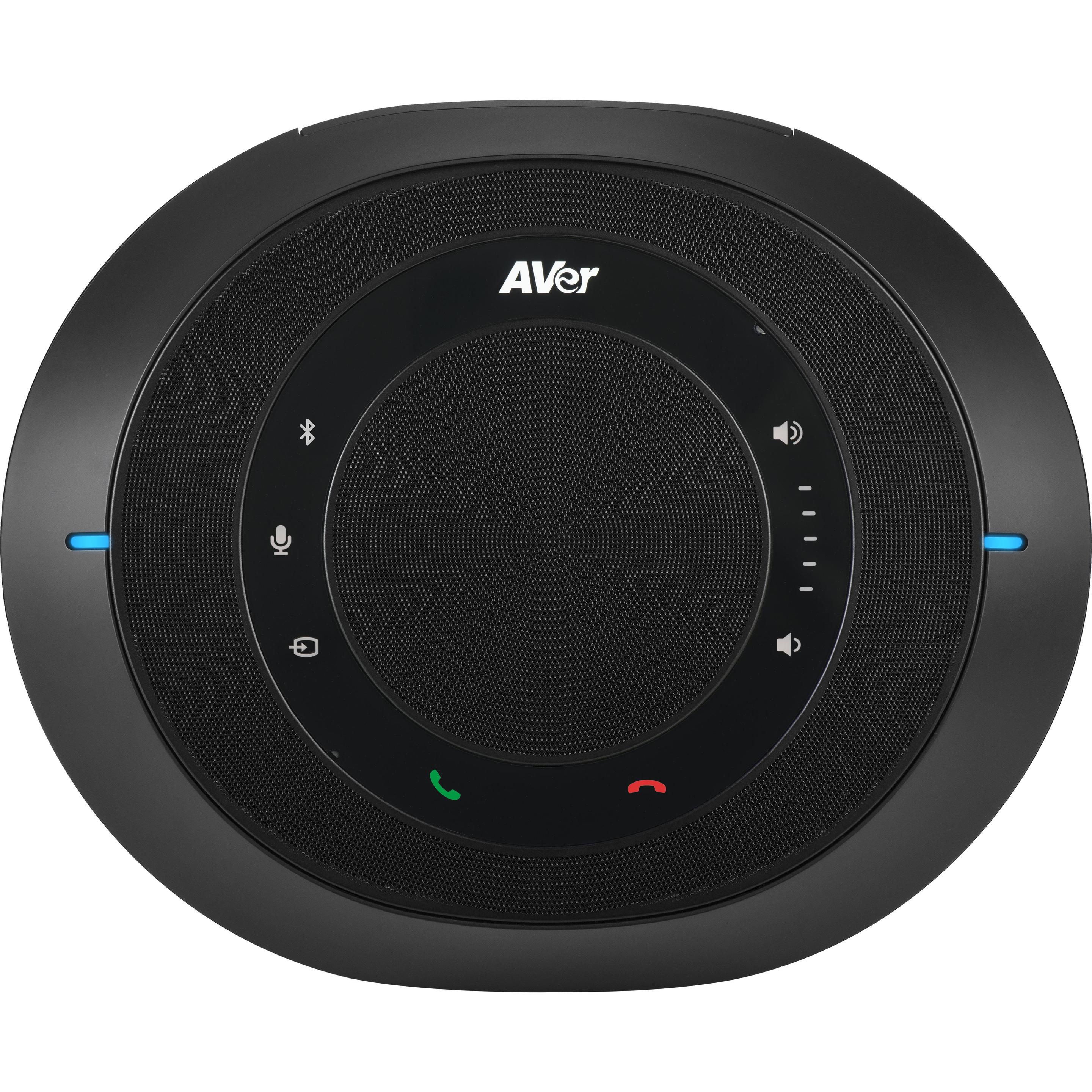 AVerMedia FONE540 Speakerphone Bluetooth Wireless & USB, Konferenzgerät, Schwarz