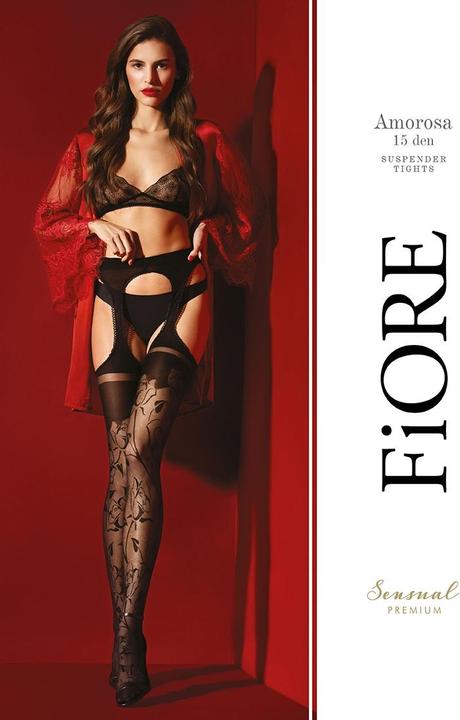 Produktbild Fiore AMOROSA Suspender pantyhose 30 den (S)