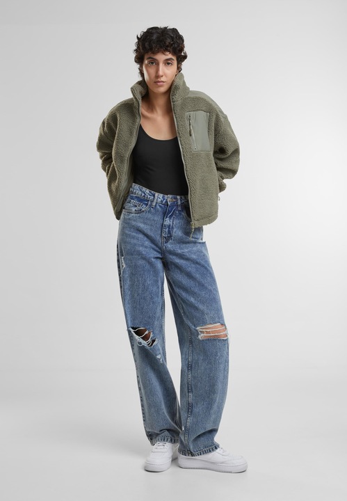 Produktbild Urban Classics Ladies Sherpa Mix Jacket - 117655 (L)