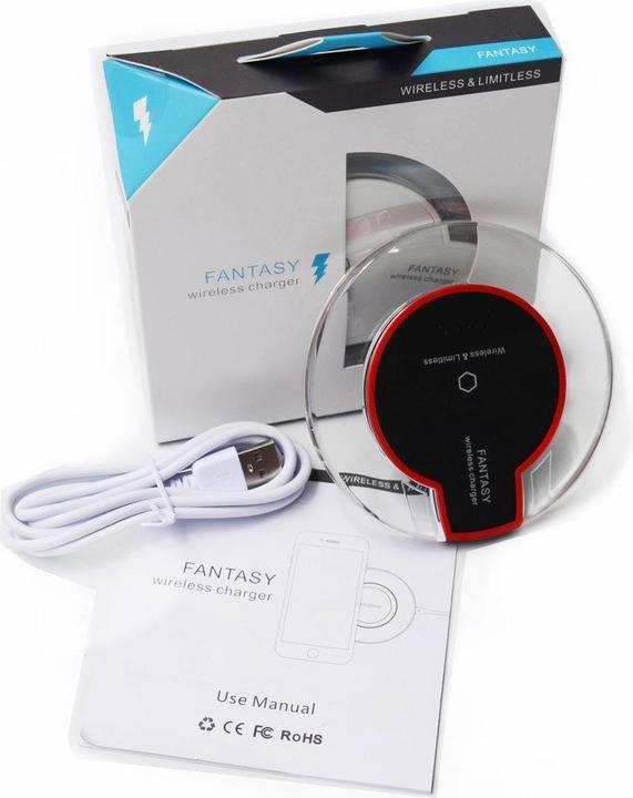 Produktbild PhoneLook Kabellos Ladestation Qi Wireless transparent Fantasy Ladegerät für Smartphone Glas/ (5 W)