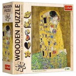 Thumbnail - Trefl Holz Puzzle 200 - Der Kuss / Gustav Klimt (200 Teile)