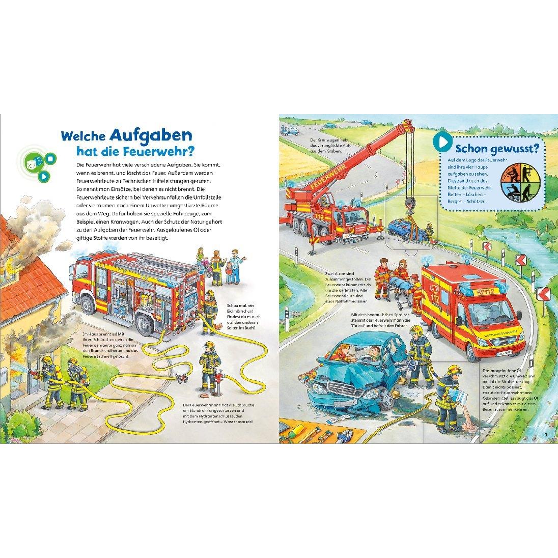 Thumbnail - BOOKii WAS IST WAS Junior Im Einsatz mit der Feuerwehr!, Kinderbücher von Christina Braun, Claudia Kaiser, Martin Lickle...