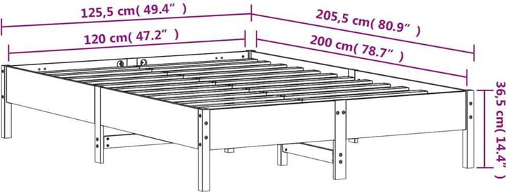 Produktbild vidaXL Iseabal (120 x 200 cm)