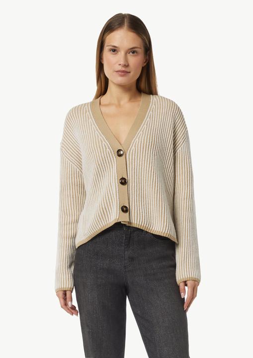 Produktbild Comma Strickjacke Verkürzte Strickjacke in Bi-Color-Optik (46)