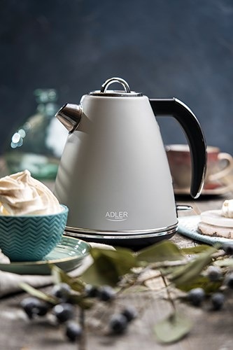 Productafbeelding Adler AD 1343g Elektrisch, 2200 W, 1.5 L, Roestvrij staal, 360 ° draaibare voet, Grijs (1.50 l)