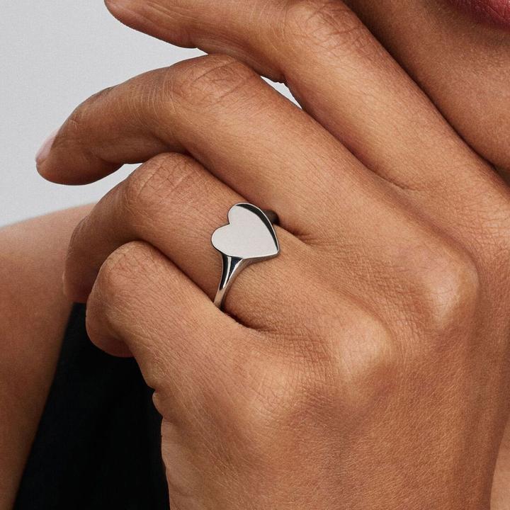 Produktbild Pandora Gravierbares Herz Ring (48, 925 Silber)