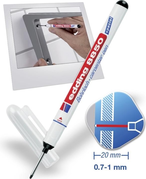 Produktbild Edding Bohrlochmarker 8850 (Black, 0.70 mm, 1 x)