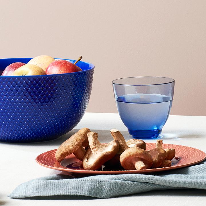 Actual product image Lyngby Rhombe Color Serving Bowl Dia. 22cm - Dark Blue (201915) (22 cm, 2.65 l, 1 x)