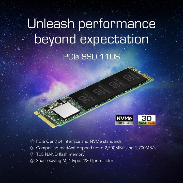 Actual product image Transcend 110S (1000 GB, M.2 2280)