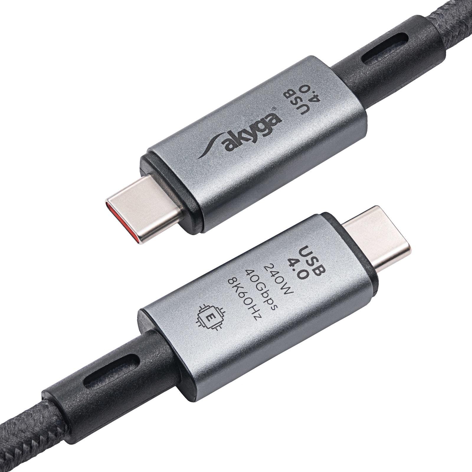 Thumbnail - Akyga AK-USB-45 (1 m, USB 4.0), USB Kabel