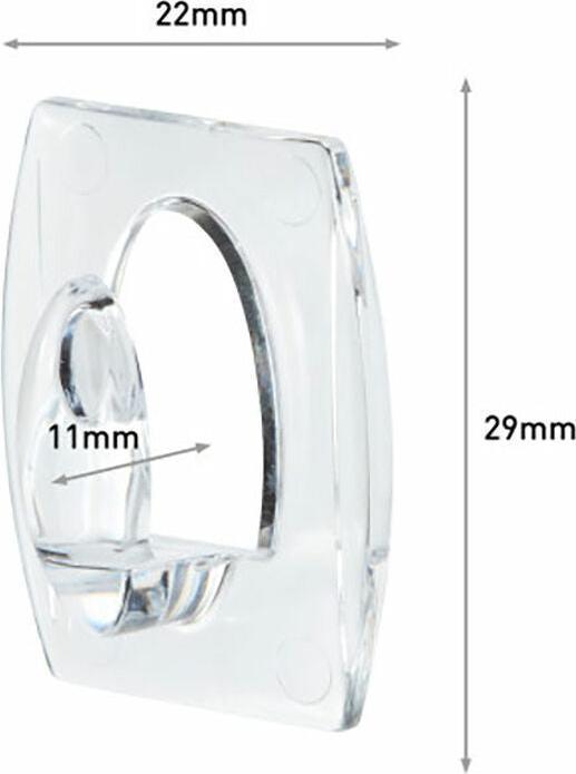 Produktbild 3M Plastik-Haken für verschiedene Zwecke, transparent